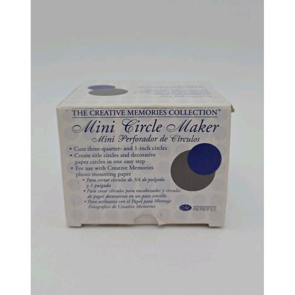 Creative Memories Mini Circle Maker 3/4 Inch And 1 inch Circles Preowned - Picture 1 of 11